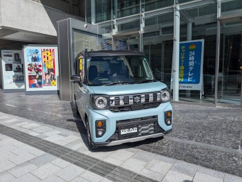 新型スペーシアギアの取材を受けました！